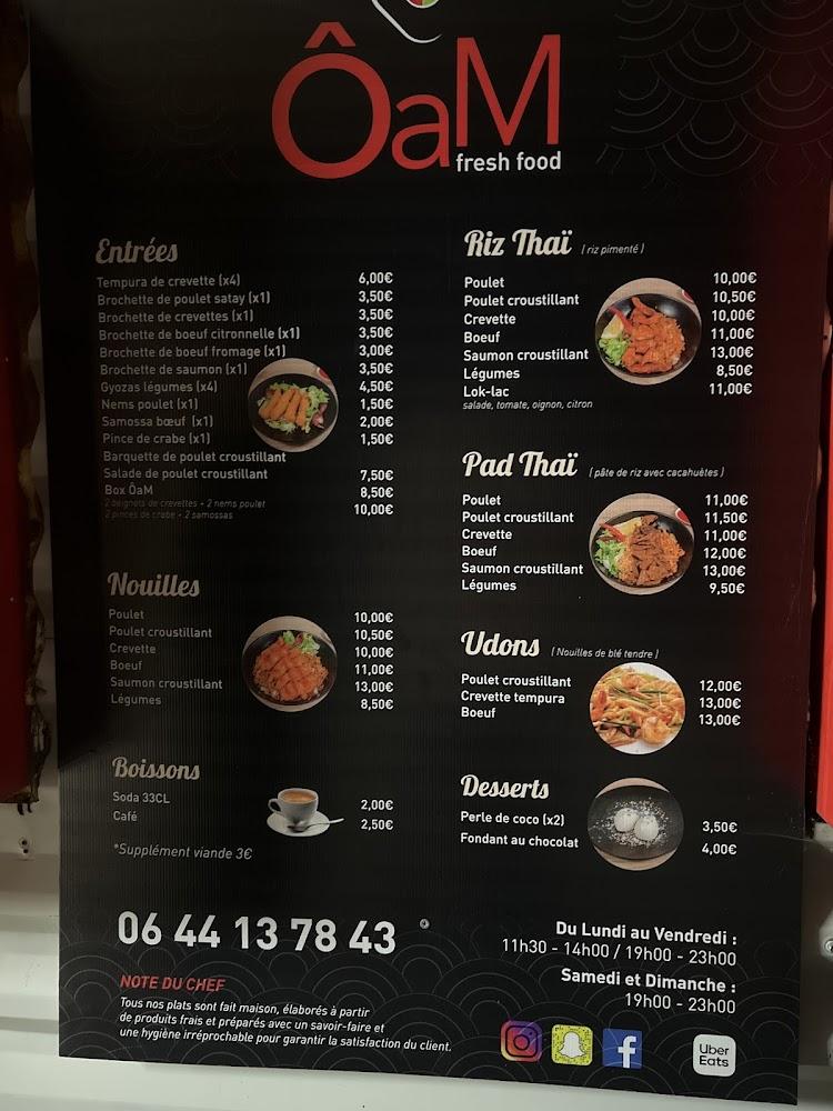 ÔaM fresh food Grabels - Menu Image 1