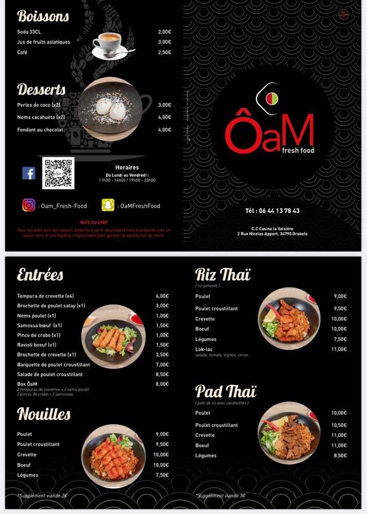 ÔaM fresh food Grabels - Menu Image 3